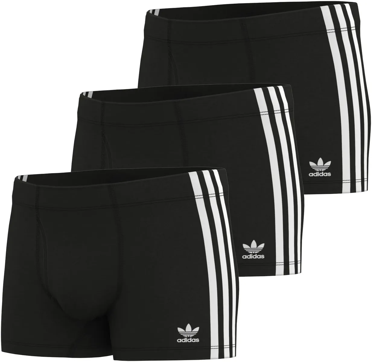 

Adidas Originals Boxer "Comfort Flex Cotton" (упаковка, 3 шт.), Real Cool Cotton, быстросохнущие и впитывающие влагу, черный