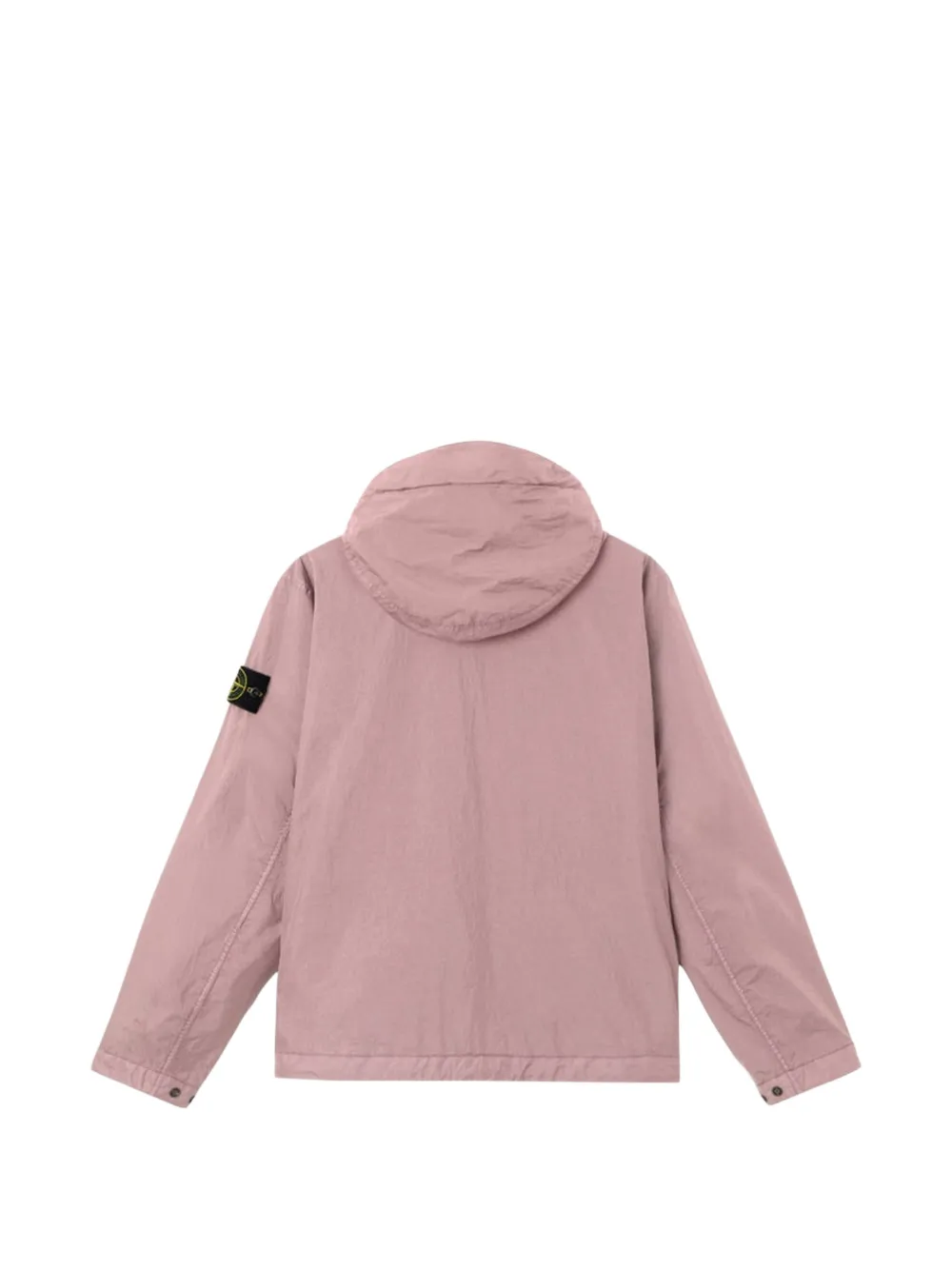 Куртка с капюшоном и нашивкой с логотипом Stone Island, розовый — фото 3