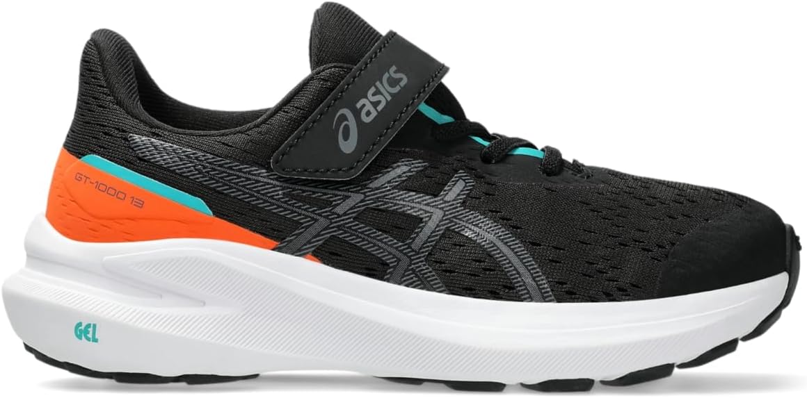 Беговые кроссовки Asics GT-1000 13 для детей дошкольного возраста, черный/угольный — фото 2