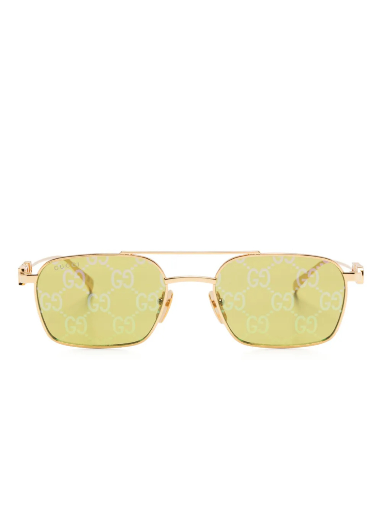 

Gucci Eyewear солнцезащитные очки-навигаторы, золотой