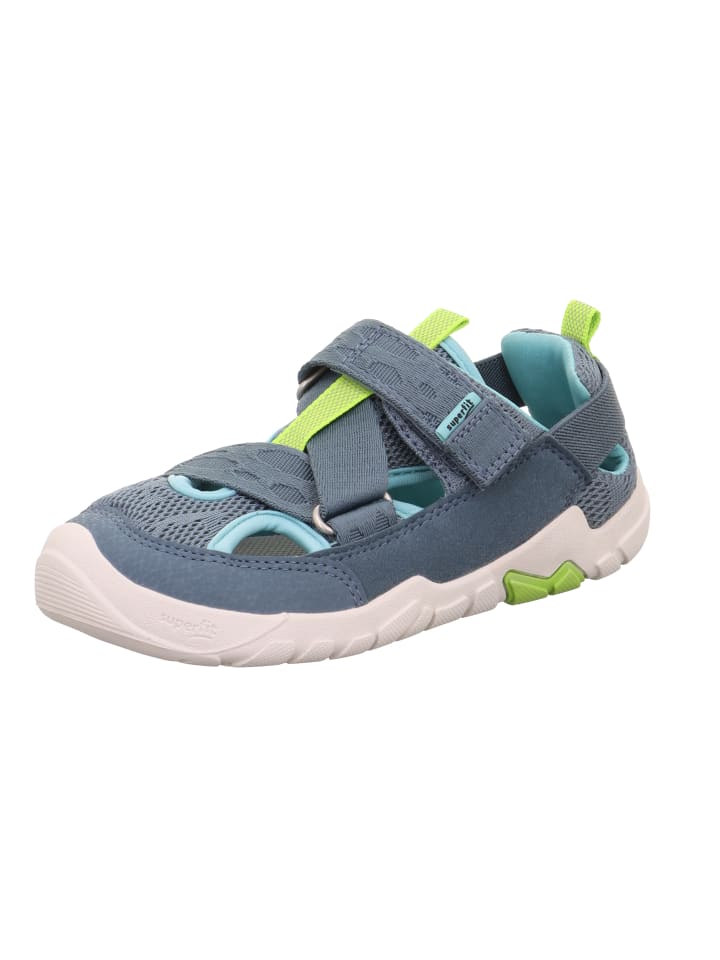

Кроссовки на шнуровке superfit, цвет blau/hellgrün
