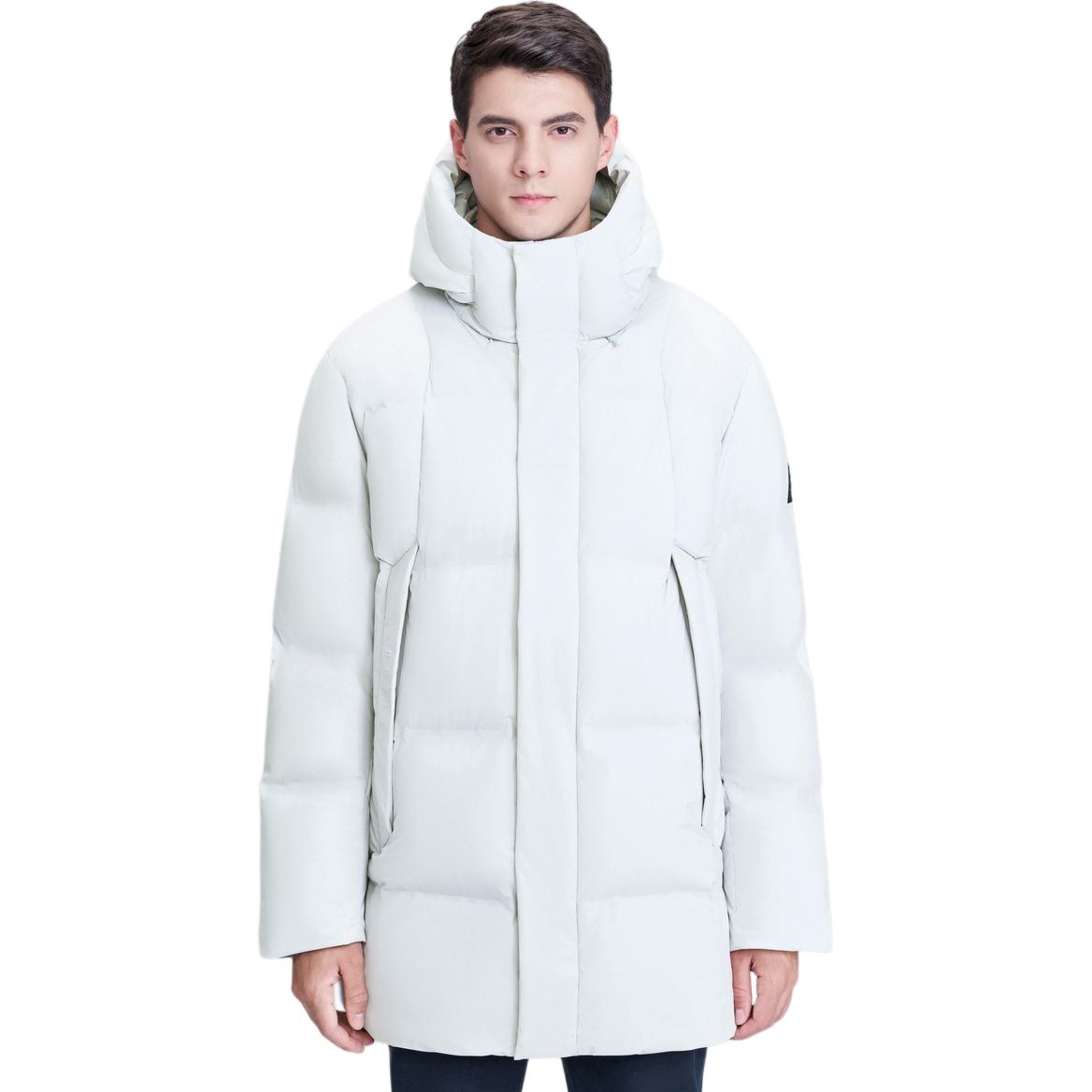 

Пуховик мужской с капюшоном Moderate Down Coat DESCENTE, светло серый