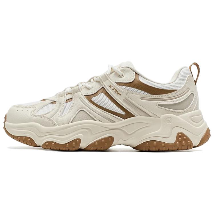 

XTEP Кроссовки Volcano 2.0 с защитой от износа, низкие, массивные, мужские, бежево-коричневые