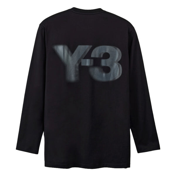 Футболка y 3 футболка с длинным рукавом с логотипом Adidas, черный — фото 2