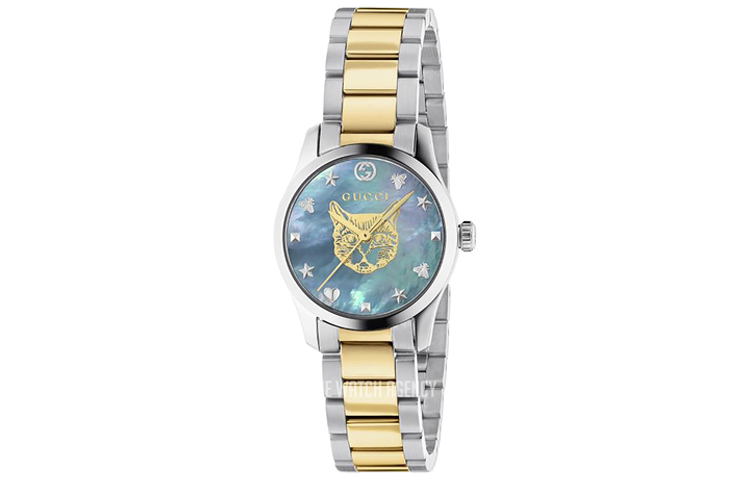 

GUCCI Часы G Timeless Collection Wrist Watch Quartz Movement Stainless Steel Strap Blue Dial Unisex