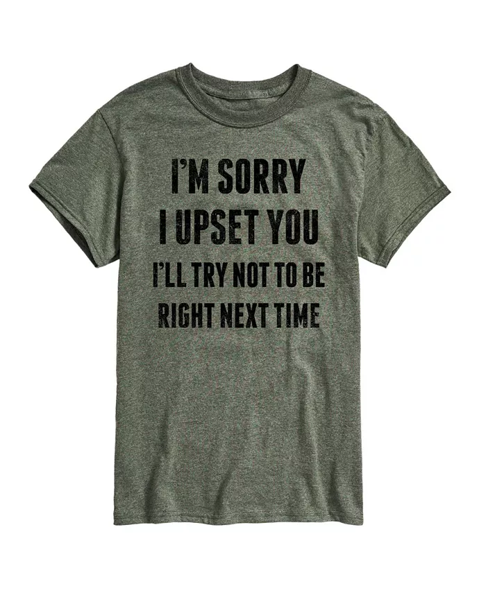 

Футболка мужская с коротким рукавом Hybrid Apparel Sorry I Upset You AIRWAVES, зеленый