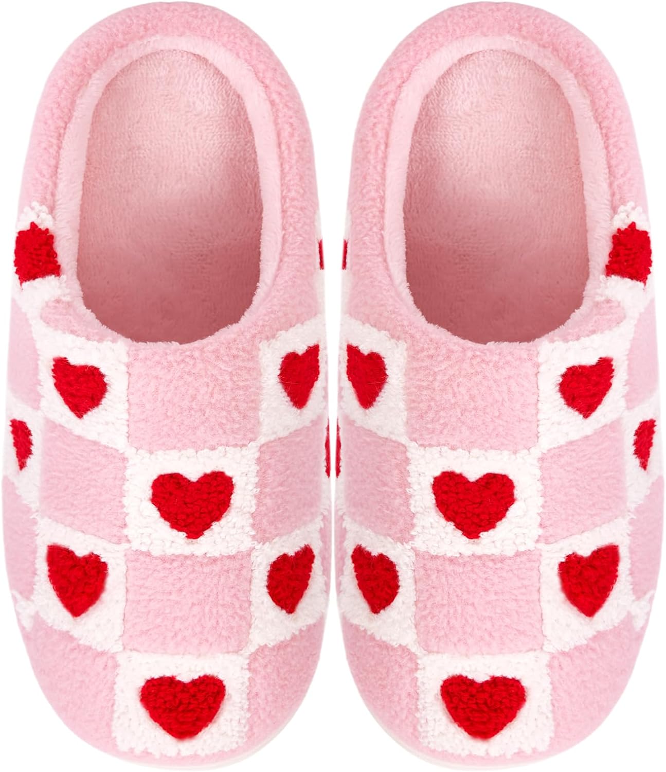 

Тапочки с сердечками для женщин, домашние тапочки на День святого Валентина, рождественские тапочки для женщин и мужчин, милые мягкие плюшевые пушистые тапочки с сердечками, теплые уютные домашние тапочки с эффектом памяти, подарки Frgitygift, H...