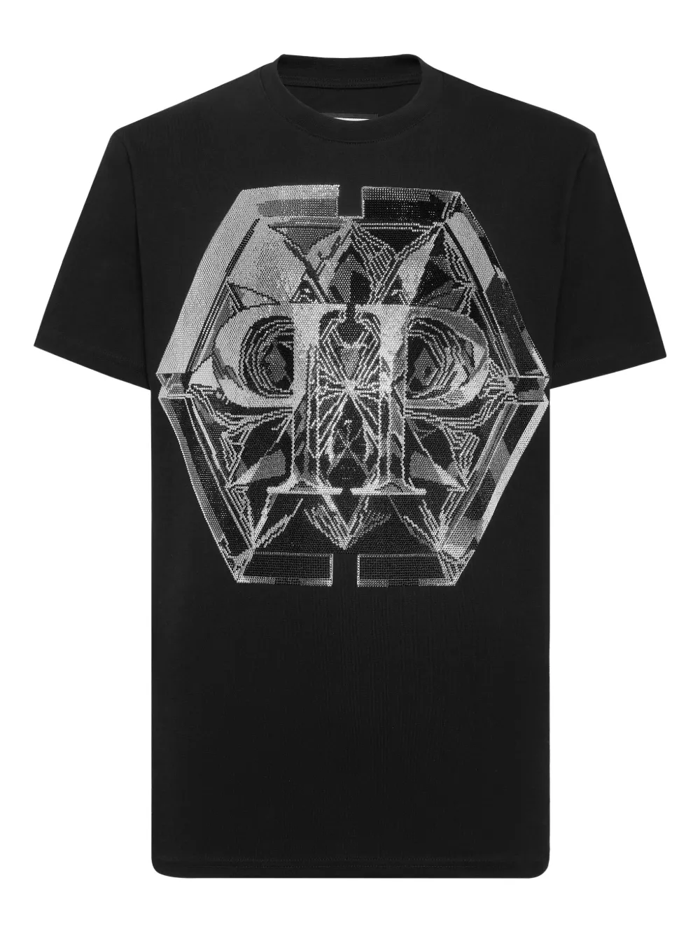 

Футболка с принтом PP Hexagon Philipp Plein, черный