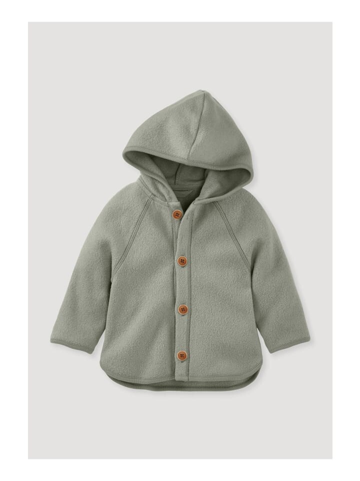 

Флисовая куртка Hessnatur Regular aus reiner Bio Baumwolle, цвет seegras