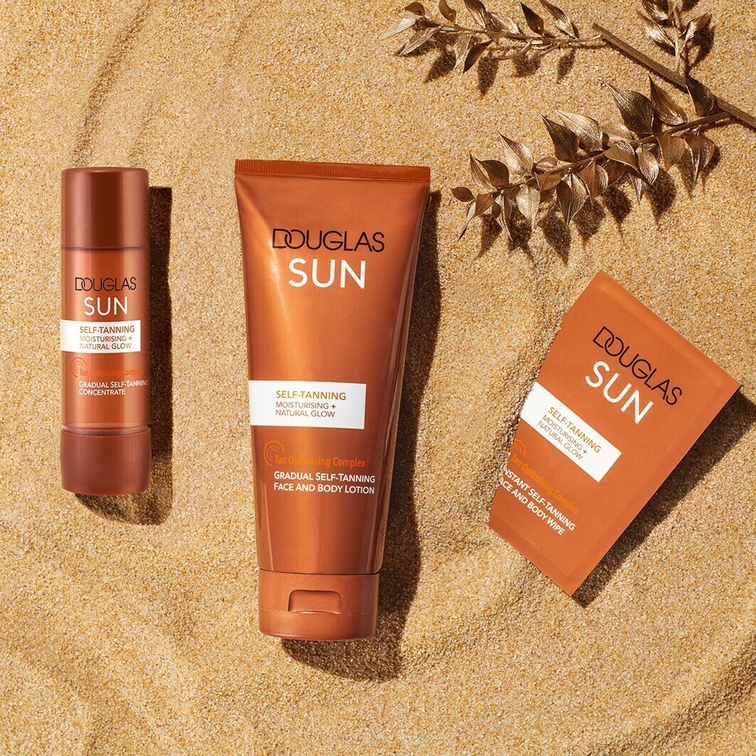 Средство для загара sun self-tanning body lotion Douglas Collection, объем 200 мл — фото 2