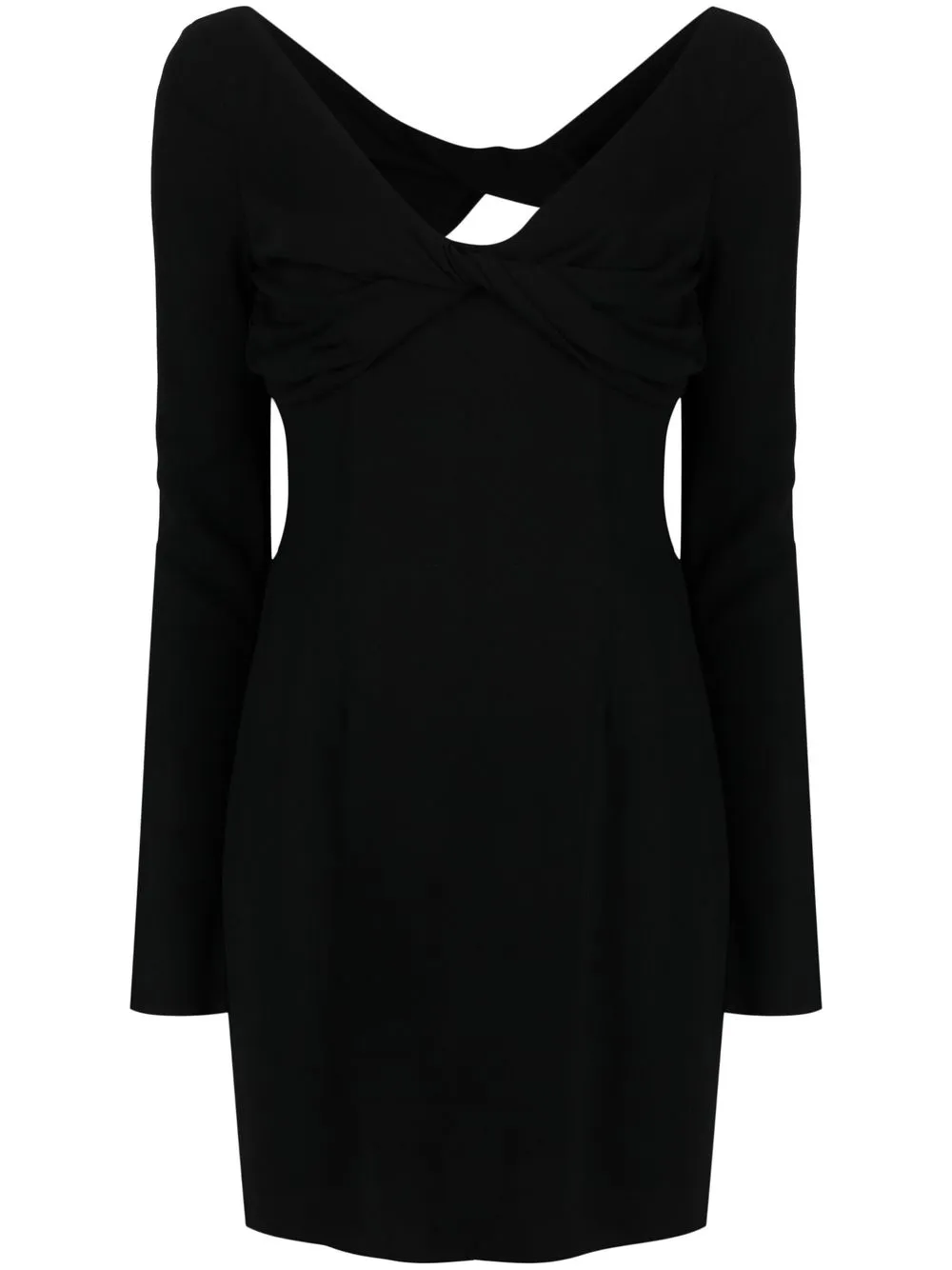 

Платье мини с открытой спиной BLUMARINE, черный