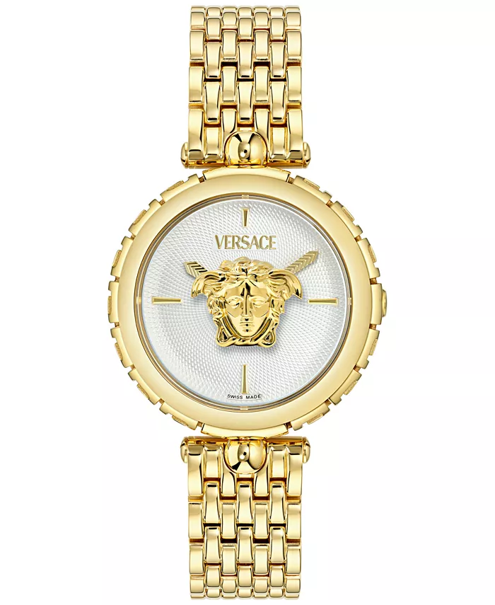 

Женские наручные часы Swiss Medusa Heritage с позолоченным браслетом, 38 мм Versace