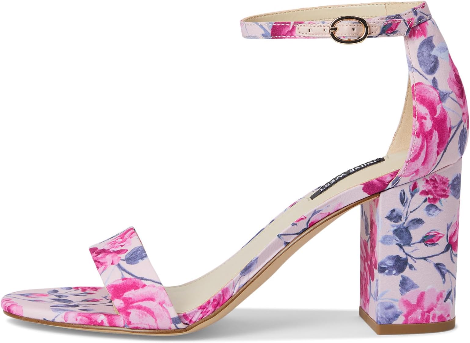 Сандалии Nine West Toniann, цвет Pink Mystic Garden Print Multi — фото 4