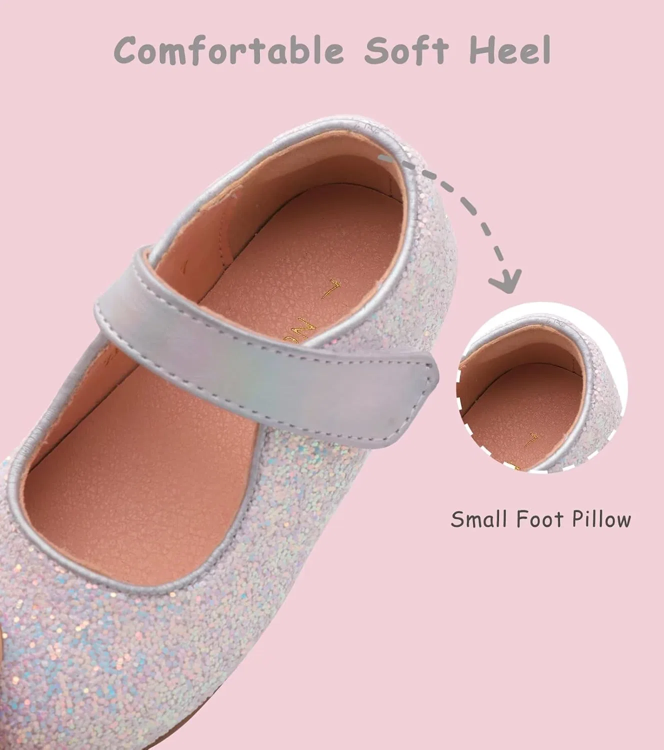 Детские туфли Мэри Джейн для девочек Flower Girl Dress Shoes Mary Janes Flat Nedaan, Rainbow — фото 4