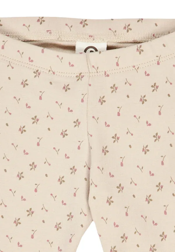 Леггинсы с цветочным принтом Bekleidung Musli By Green Cotton, Oak Nostalgia Rose Beige, бежевый — фото 3