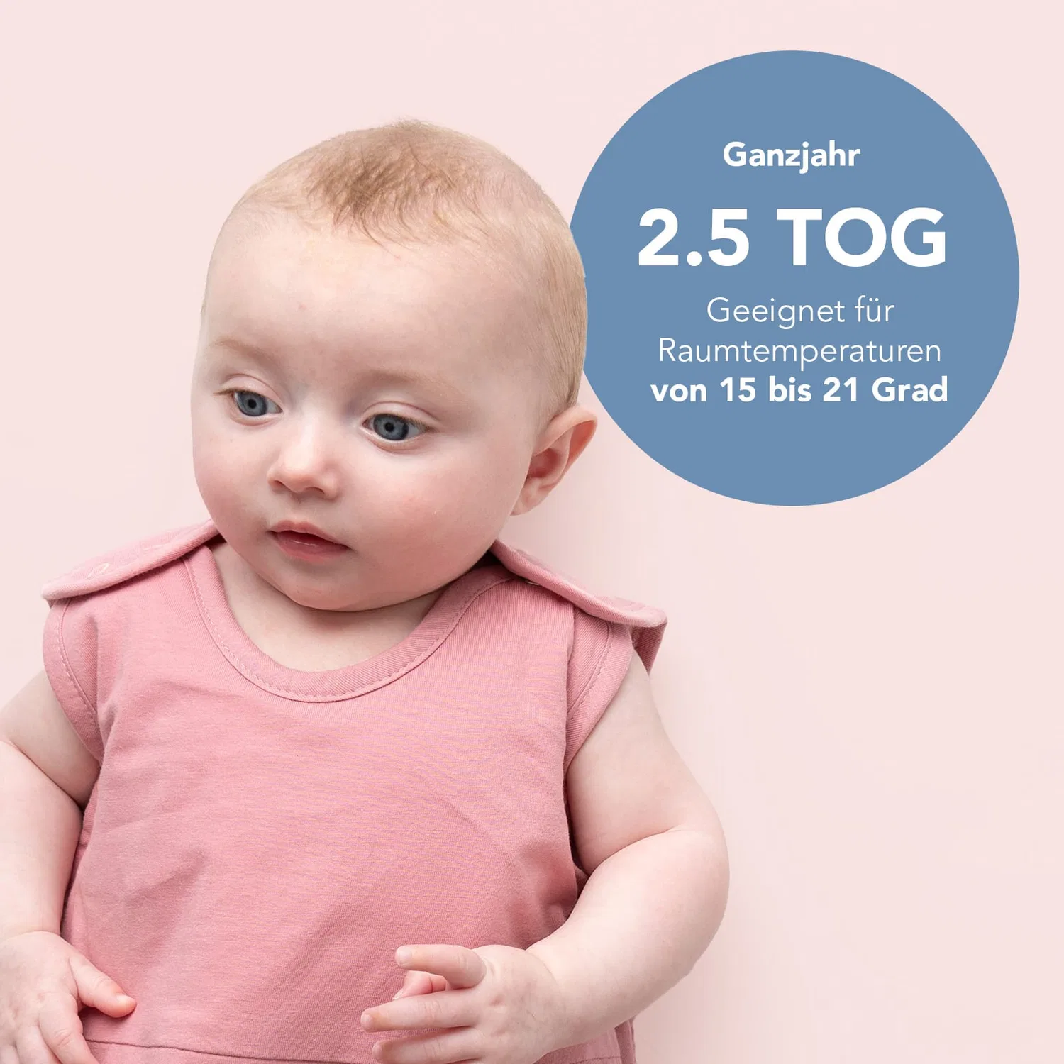 Спальный мешок для малыша 2.5 TOG Schlummersack, розовый — фото 3