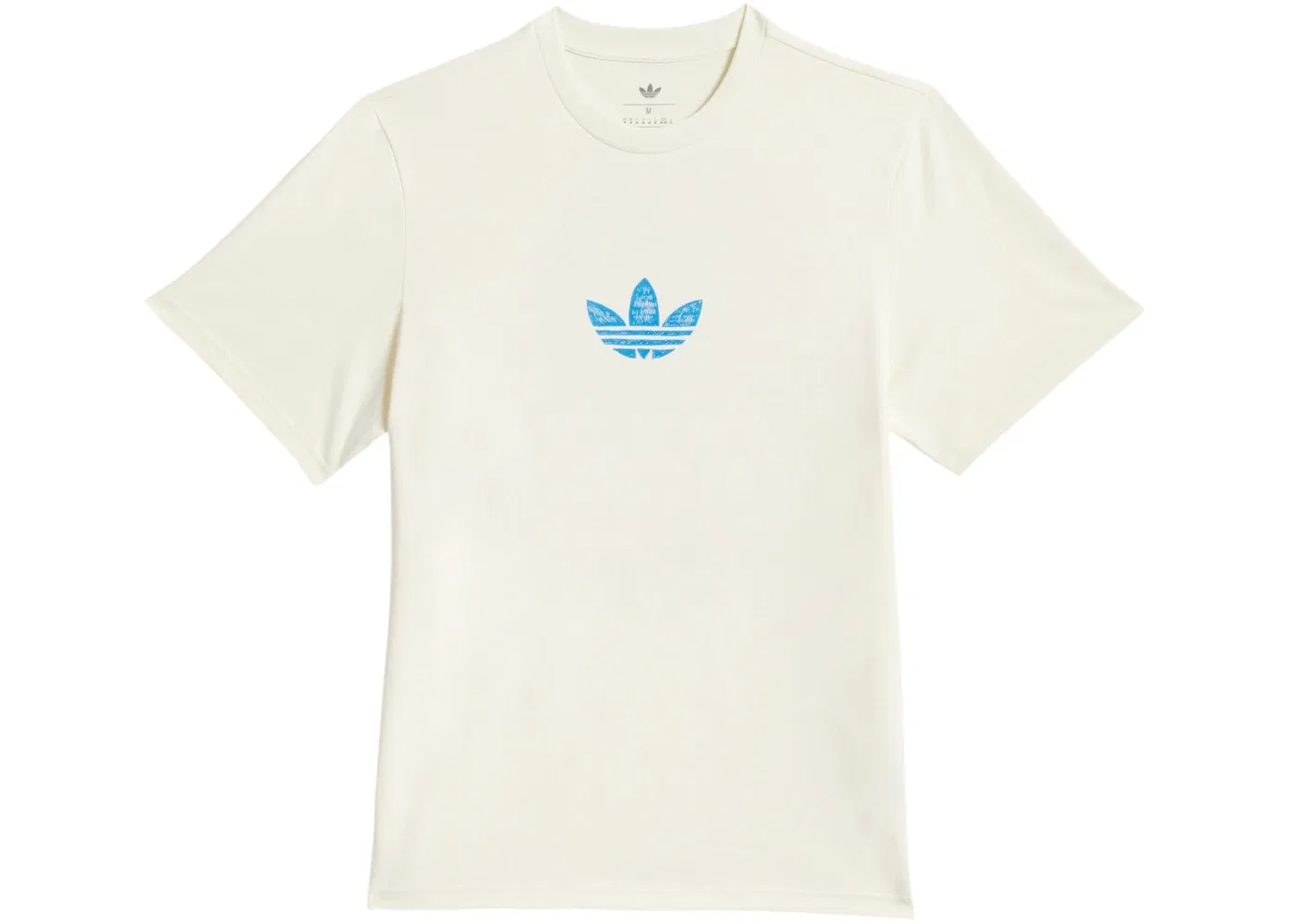 Детская футболка с принтом Dragon Tee Adidas, Cream White/Lucid Ray Blue