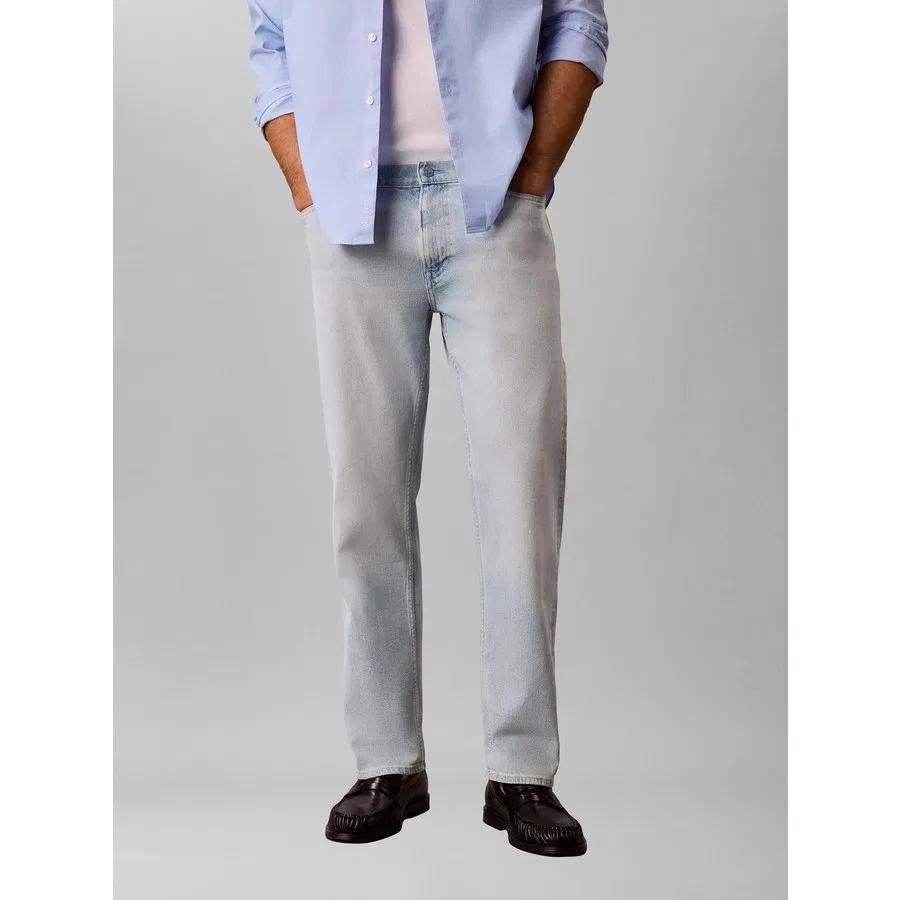 Мужские спортивные штаны Calvin Klein Classic Taper Vintage, Za5, Синий — фото 4