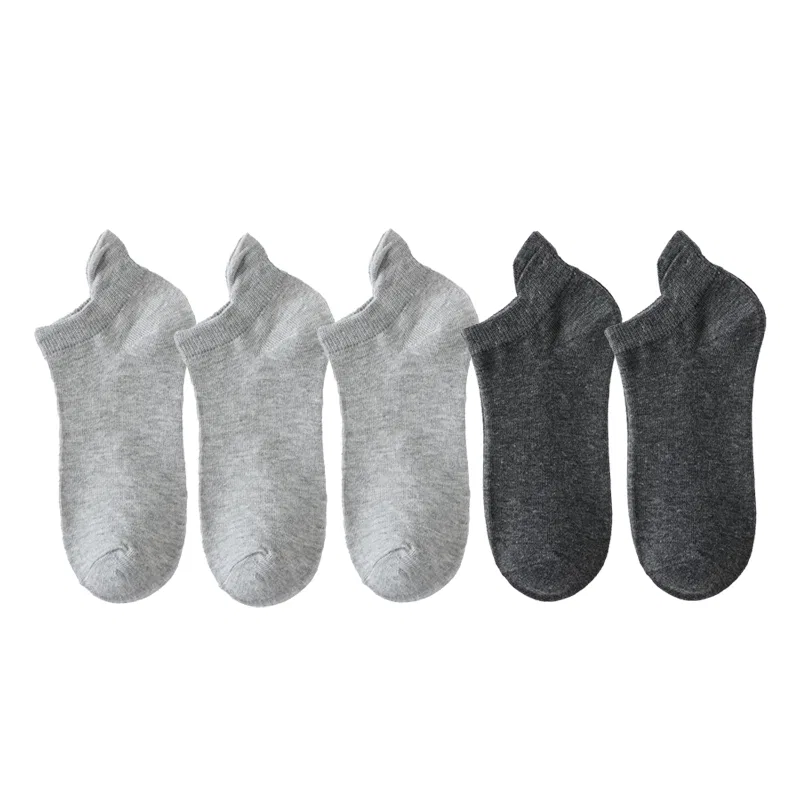 Детские носки-невидимки с длинным рукавом 5 пар, Light Gray, Dark Gray, PLANDOO
