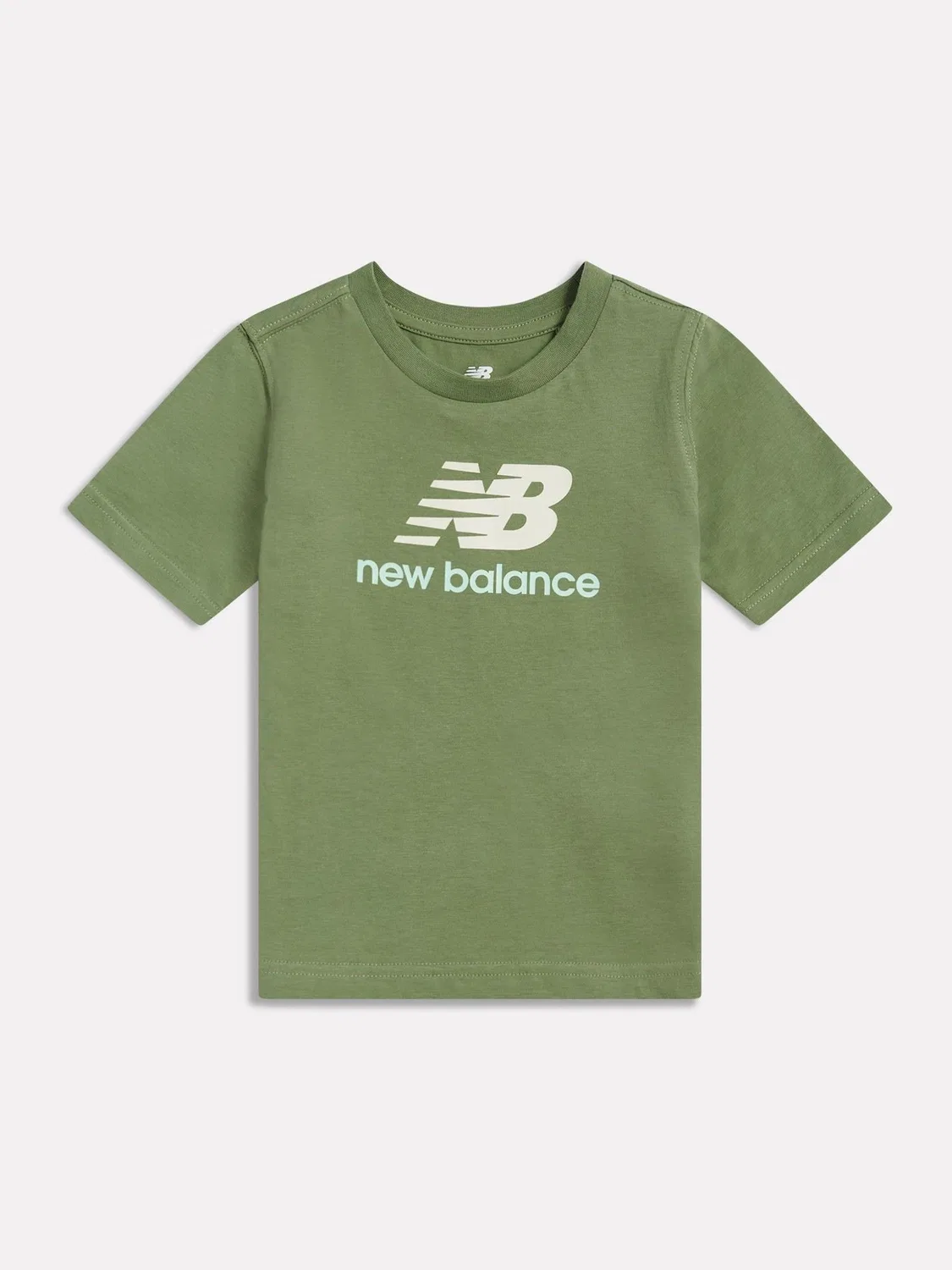 Футболка New Balance Green Stacked Logo, зеленый