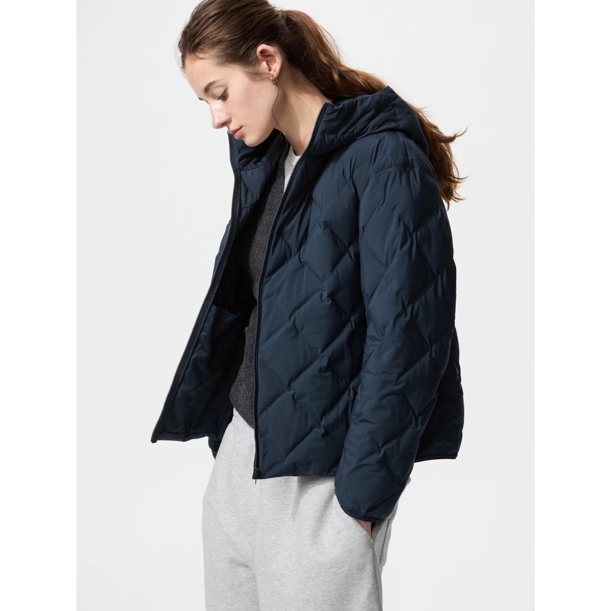 

Стеганный пуховик Uniqlo Pufftech, 68 синий, Темно-синий, Стеганный пуховик Uniqlo Pufftech, 68 синий