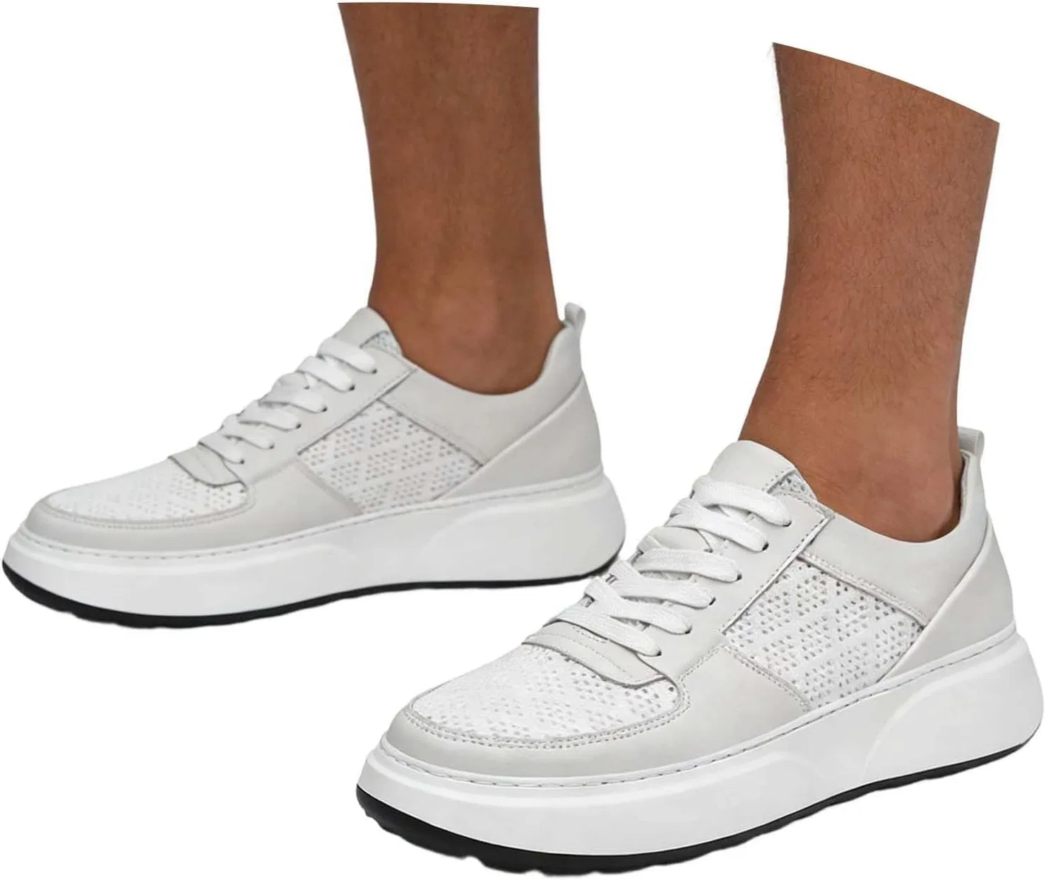 Кроссовки Herren,Lässige Schuhe mit dickem Absatz und Modernem Design for Alltag Generic, Weiß