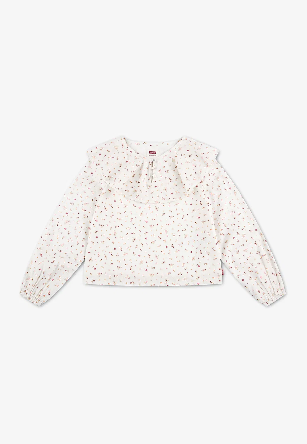 Блузка с оборками и мелким узором Levi'S, Egret