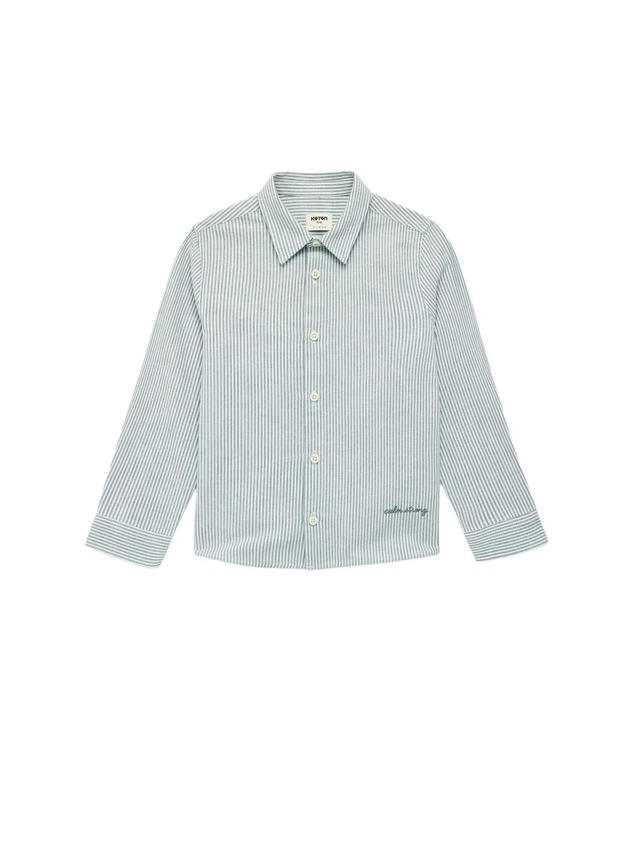 Рубашка Koton Regular fit на пуговицах, цвет экрю