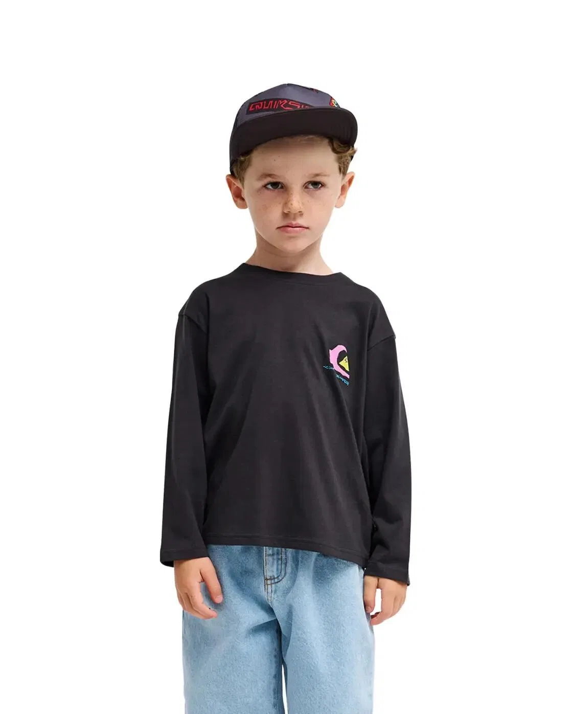 Детский лонгслив с длинным рукавом KINGPIN Quiksilver, Schwarz