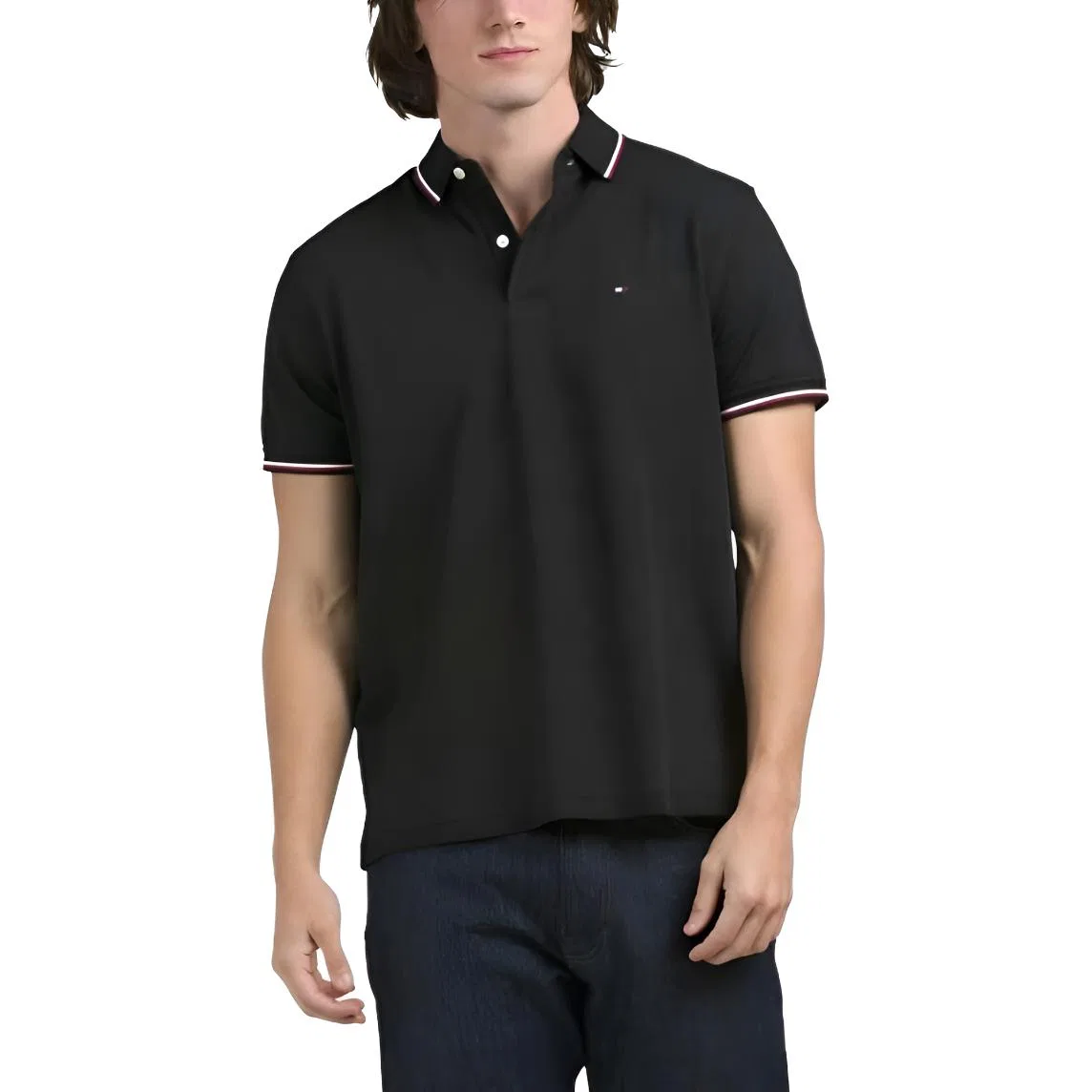 Мужское поло Tommy Hilfiger, Black