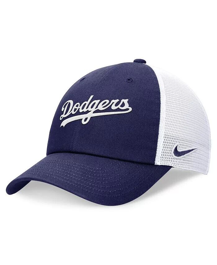 

Мужская регулируемая кепка Royal Los Angeles Dodgers Evergreen Wordmark Trucker Nike, синий