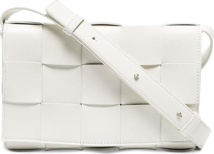 

Сумка Bottega Veneta Cassette Bag White/Silver, белый