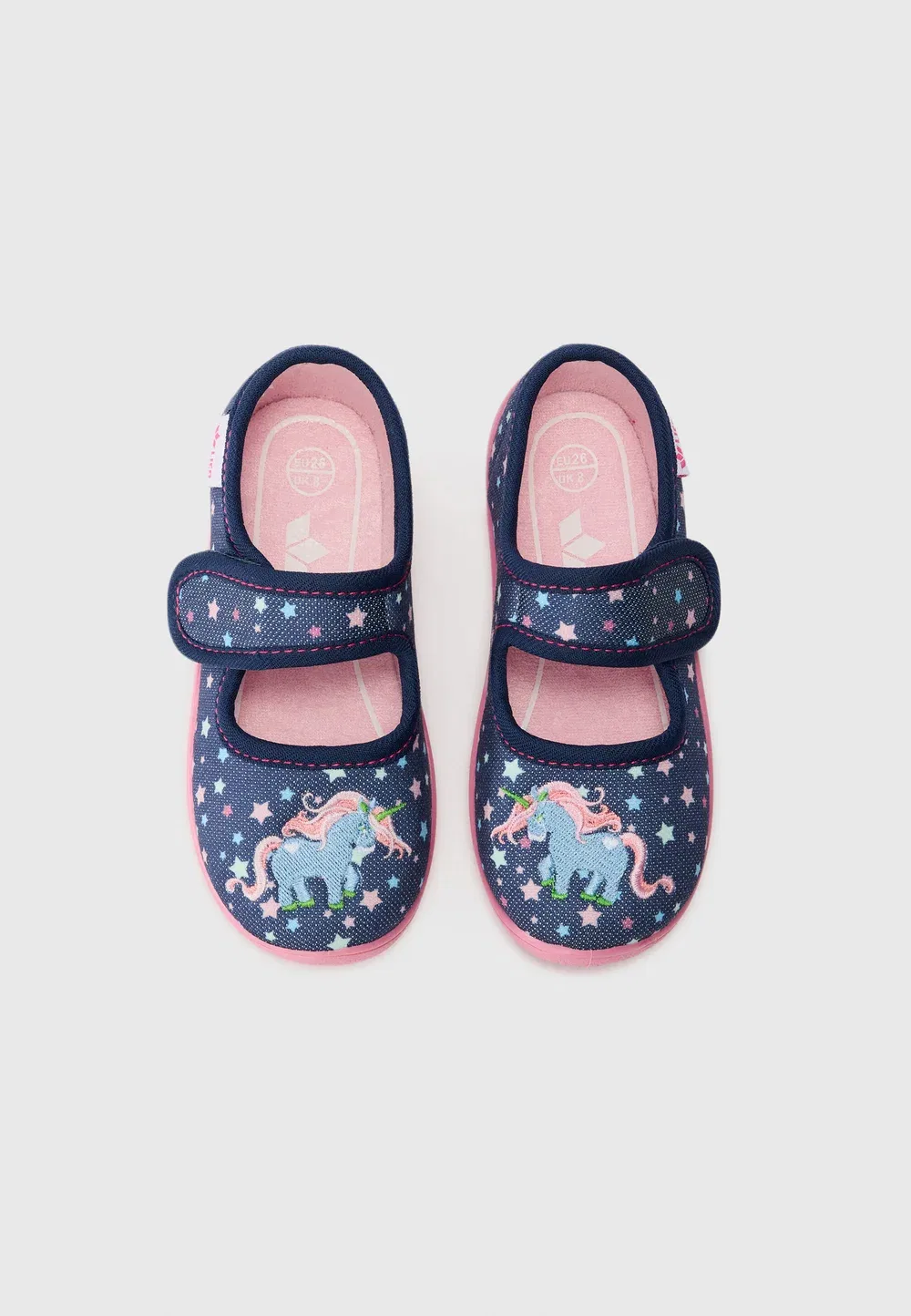 Девочка с печеньем - тапочки Lico, Navy/Rose/Turquoise