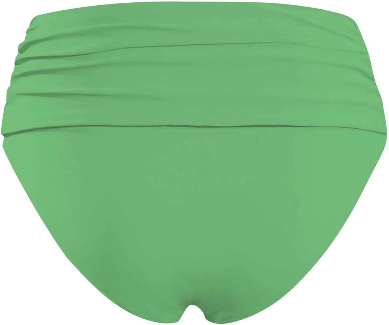 Женские высокие бикини с утяжкой живота и драпировкой, Green — фото 3