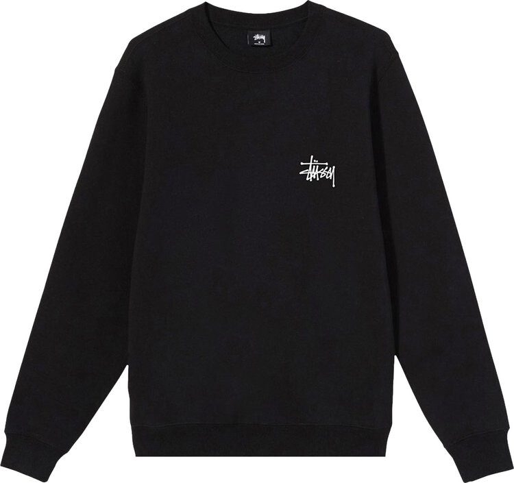 

Толстовка Stussy Basic Crew 'Black', черный