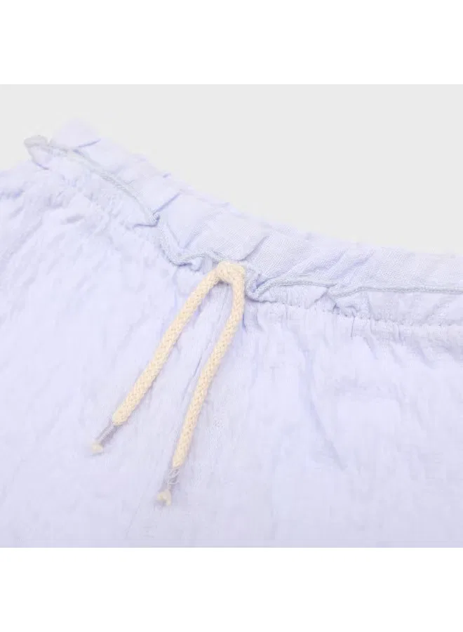 Шорты мягкие однотонные Zara, светло-фиолетовый — фото 4