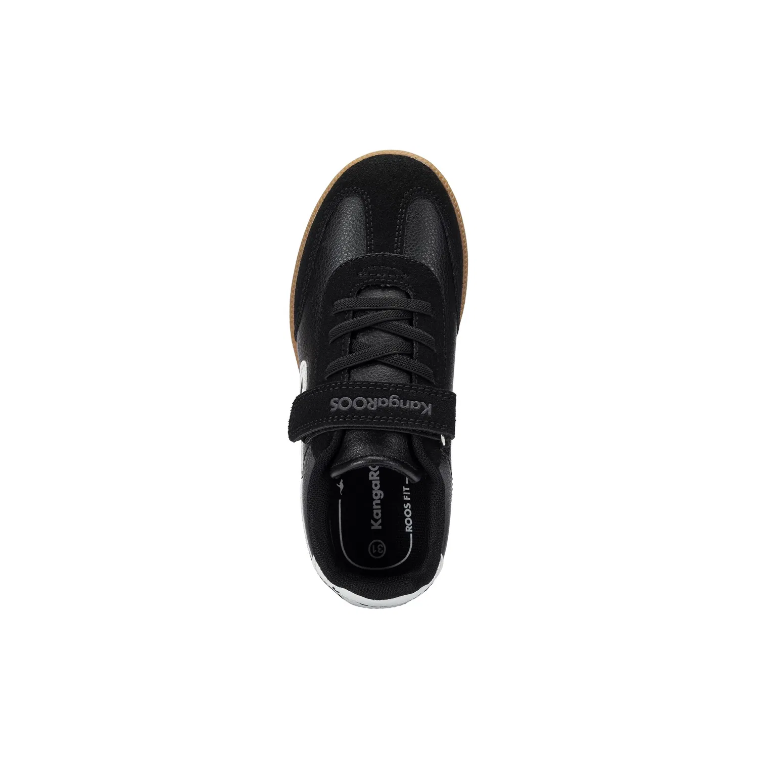 Детские кроссовки на липучке KangaROOS K-LPK BUM EV, Jet Black/White — фото 4