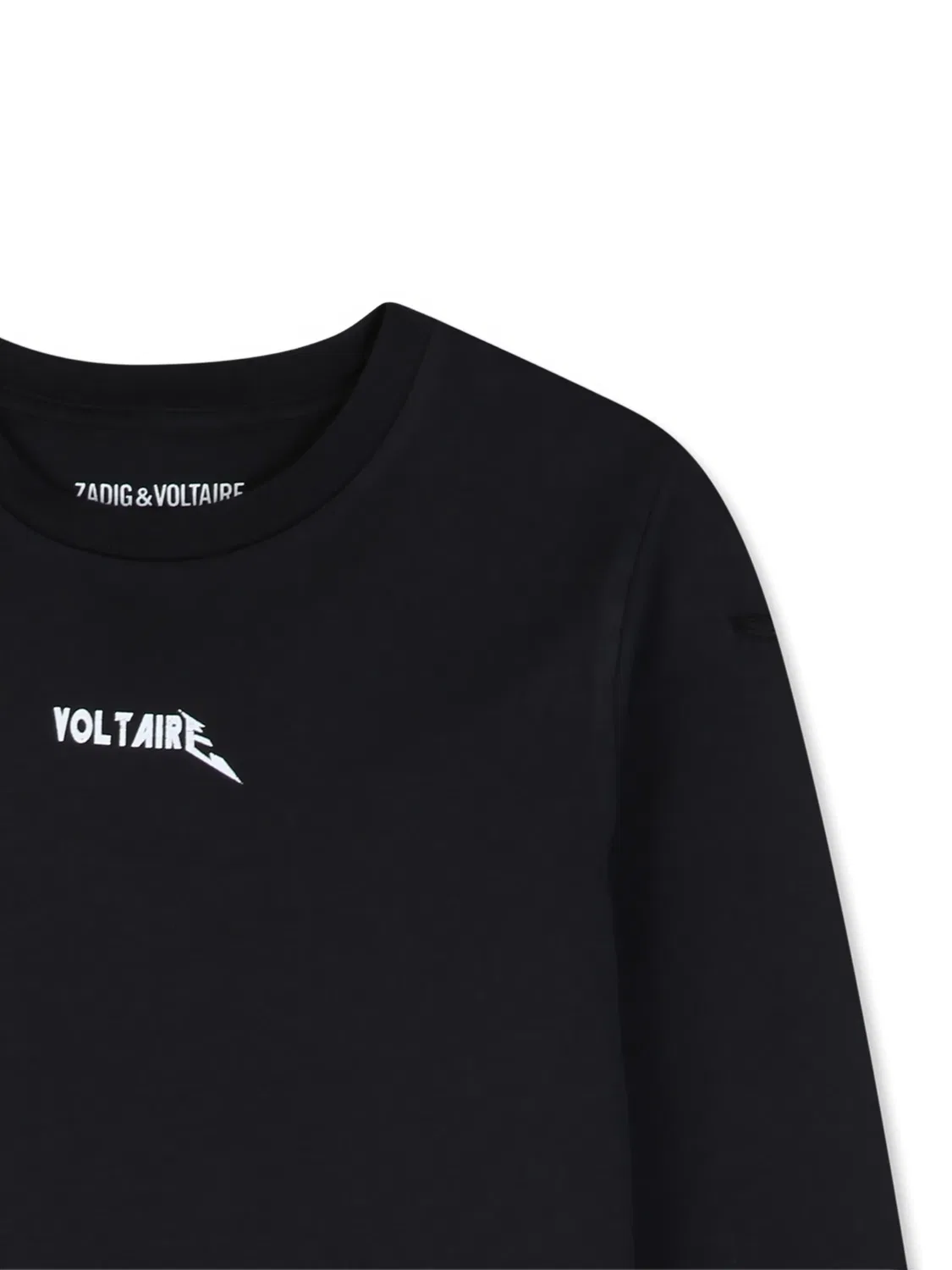 Футболка с длинными рукавами Zadig & Voltaire Kids, черный — фото 3