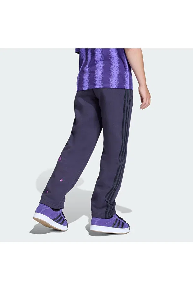 Детские спортивные штаны для девочек с принтом Adidas, Purple — фото 2