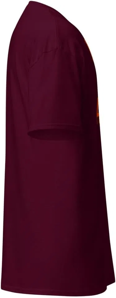 Мужская футболка с аниме-дизайном 5000, Maroon — фото 4