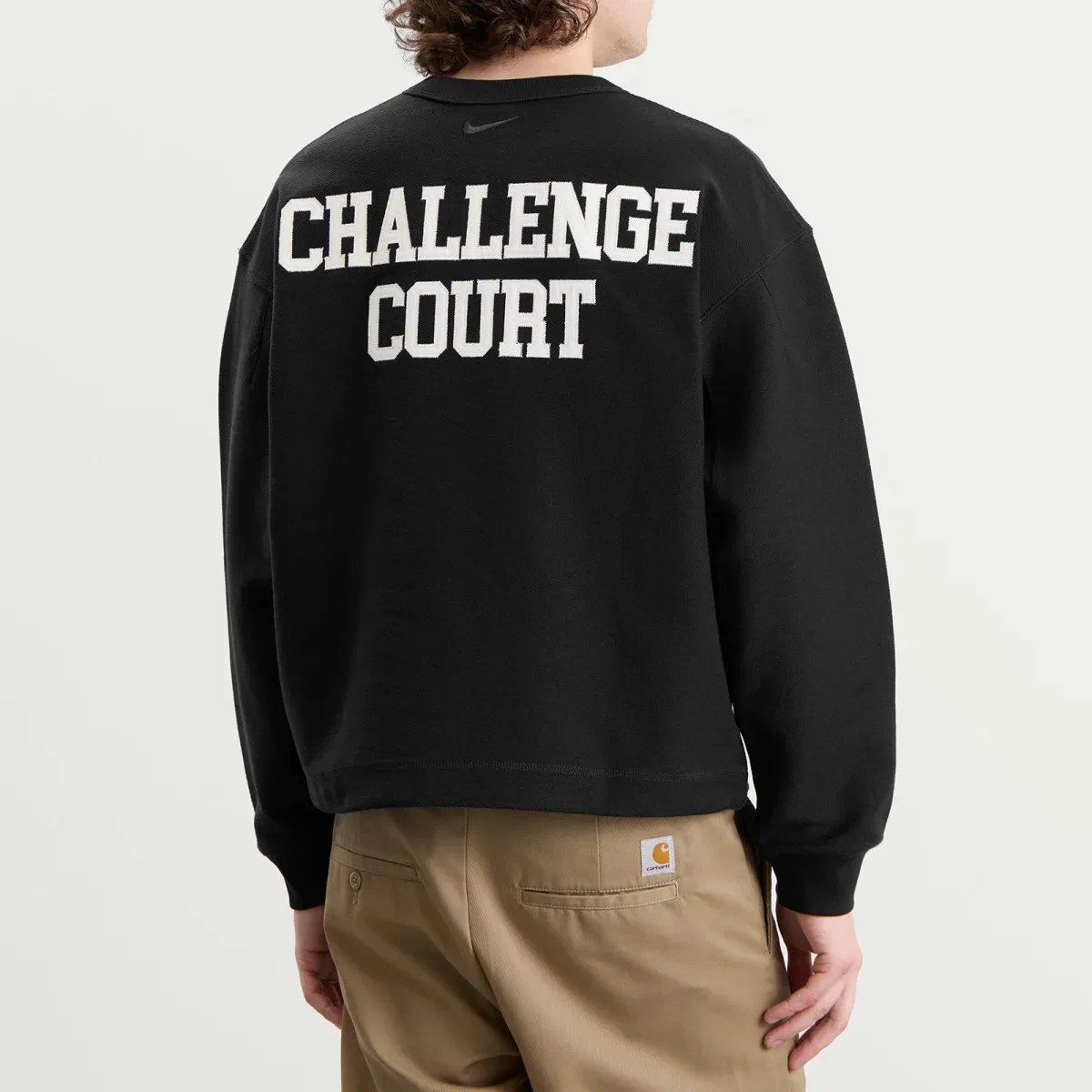 Свитшот с принтом Challenge Court Nike, Black & Sail — фото 3