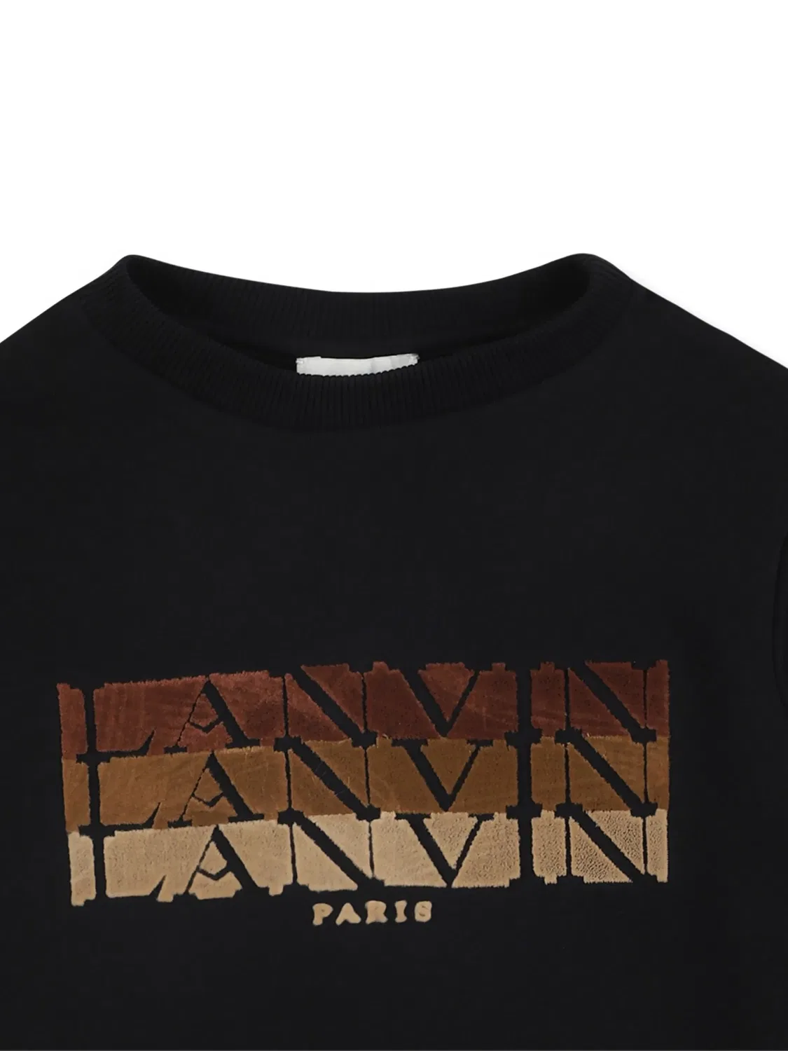 Толстовка с логотипом из капроновой ткани Lanvin, черный — фото 2