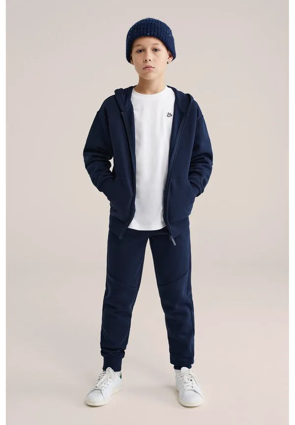 Толстовка на молнии We Fashion, Navy Blue