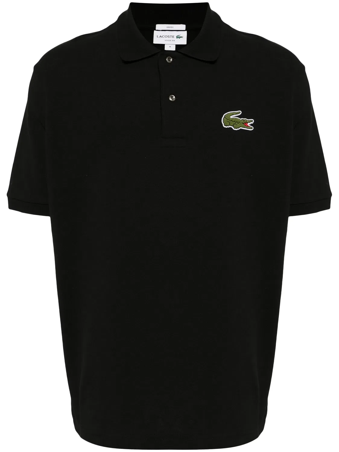 Футболка-поло с аппликацией логотипа Lacoste, черный