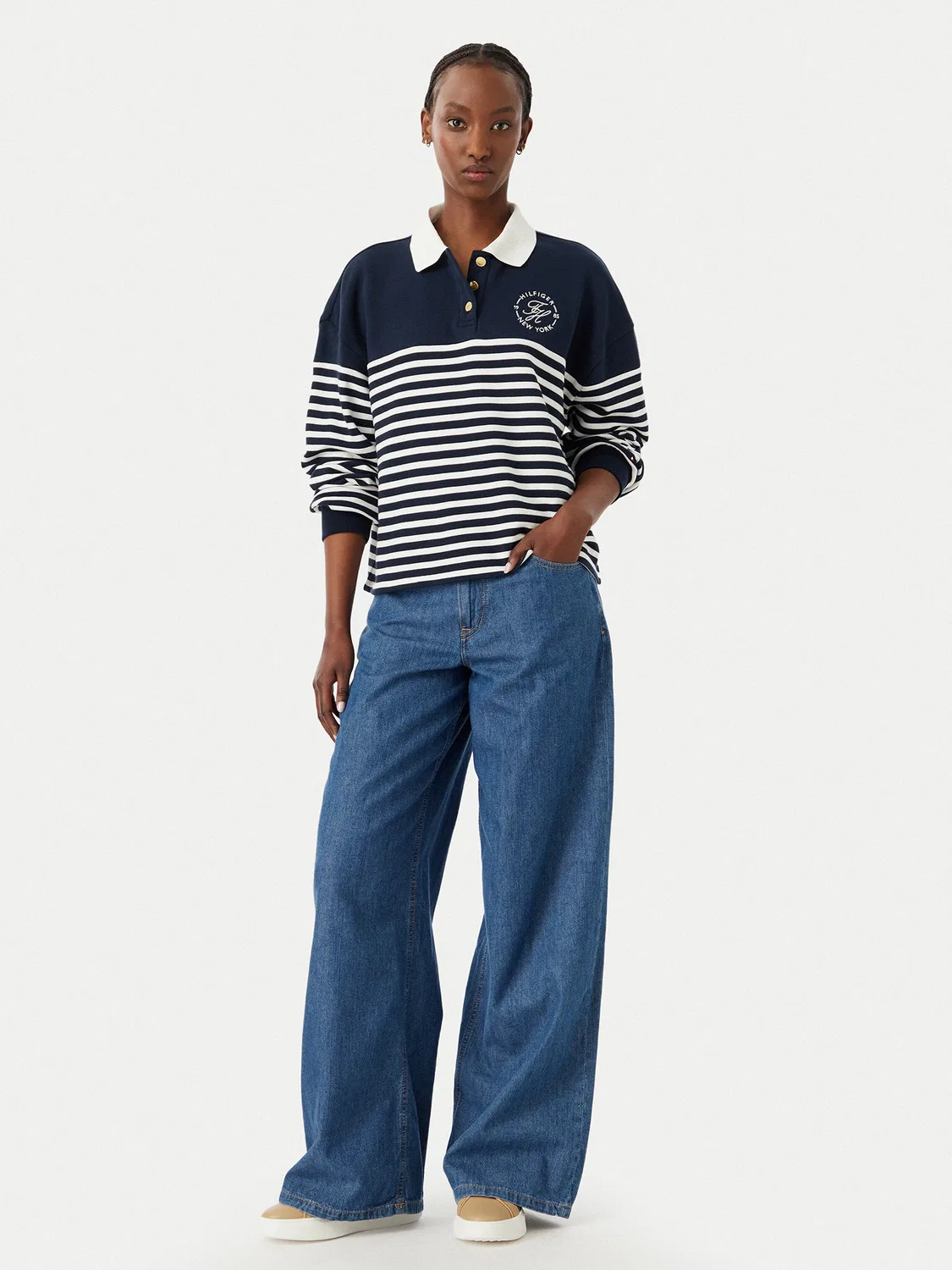 Женская толстовка стандартного кроя Tommy Hilfiger, темно-синий — фото 2