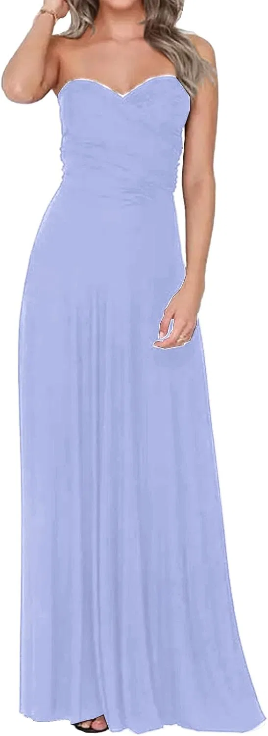 Женское длинное сатиновое платье-трансформер с запахом, Light Purple — фото 3