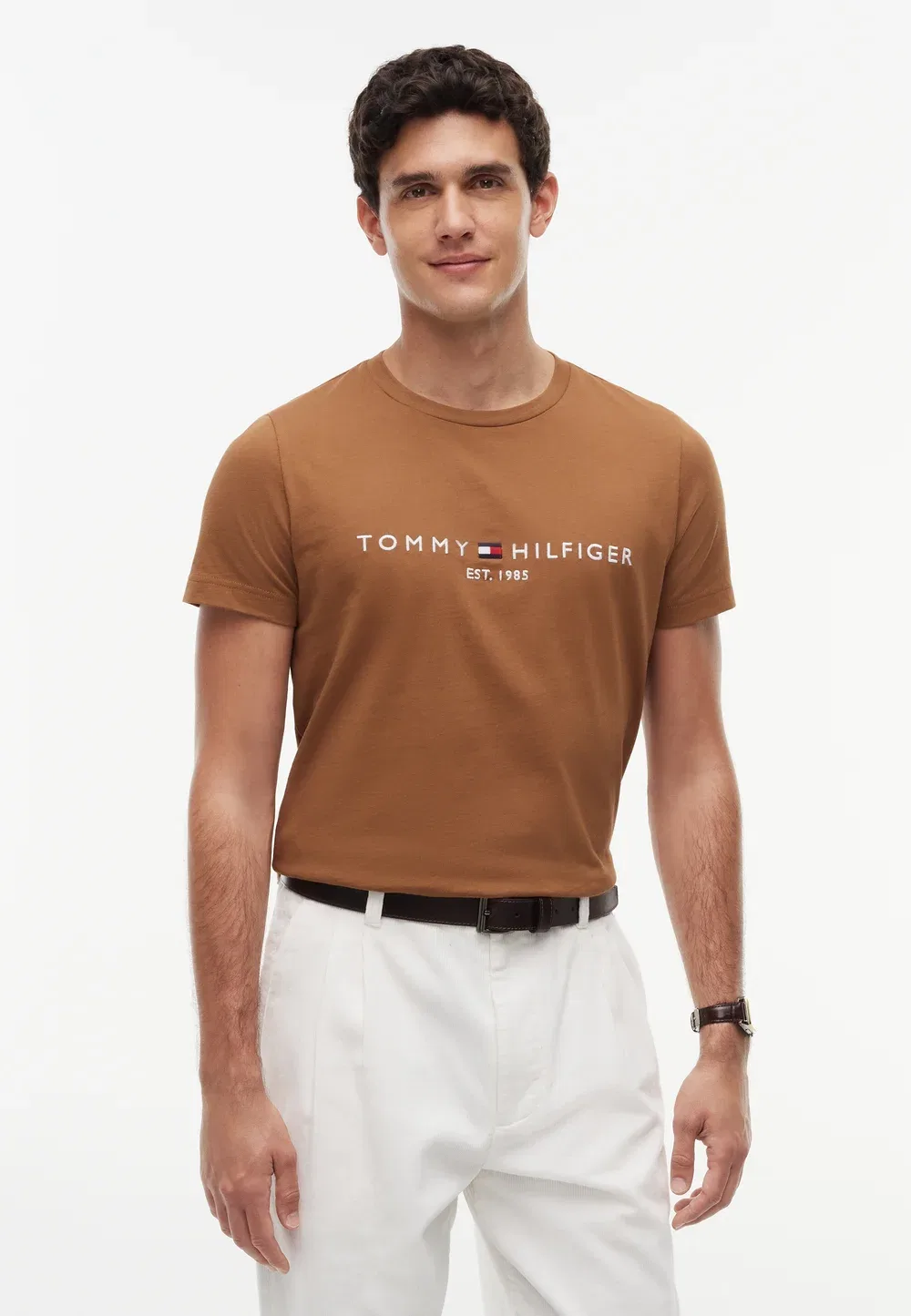 Футболка с логотипом - футболка с принтом Tommy Hilfiger, Timeless Tawny