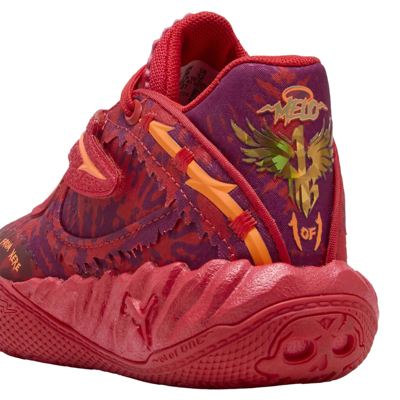 Кроссовки для мальчиков MB.05 Crowd Surf PUMA, цвет Red/Magenta Gleam/Fluorescent Orange — фото 3
