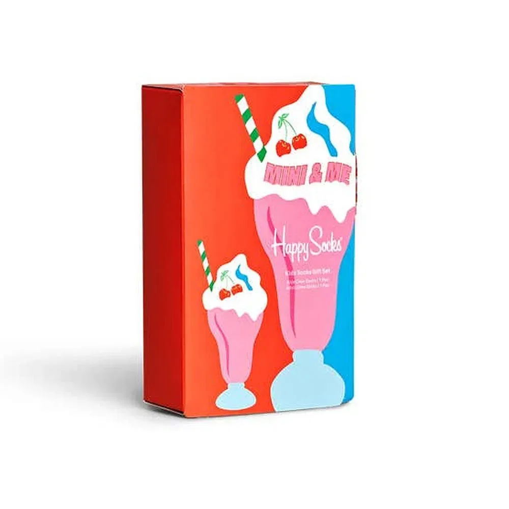 Носки Happy Socks Mini & Me Milkshake Set 2 пары, красный — фото 4