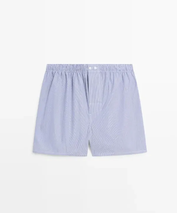 Трусы из 100% хлопка, полосатые, Massimo Dutti